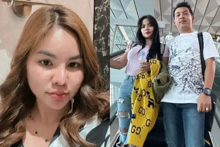 3bf4e7180d2677fd24ae1513e2368192 Foto : Istri sah Ko Apex, Ayu Soraya (kiri) dan Dinar Candy bersama ko Apex. (dok: Instagram @ayusorayaaeee dan @dinar_candy)