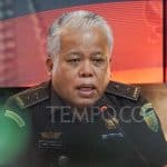 Foto : Kapuspenkum Kejaksaan Agung, Harli Siregar memberikan keterangan pers di Gedung Kejaksaan Agung.